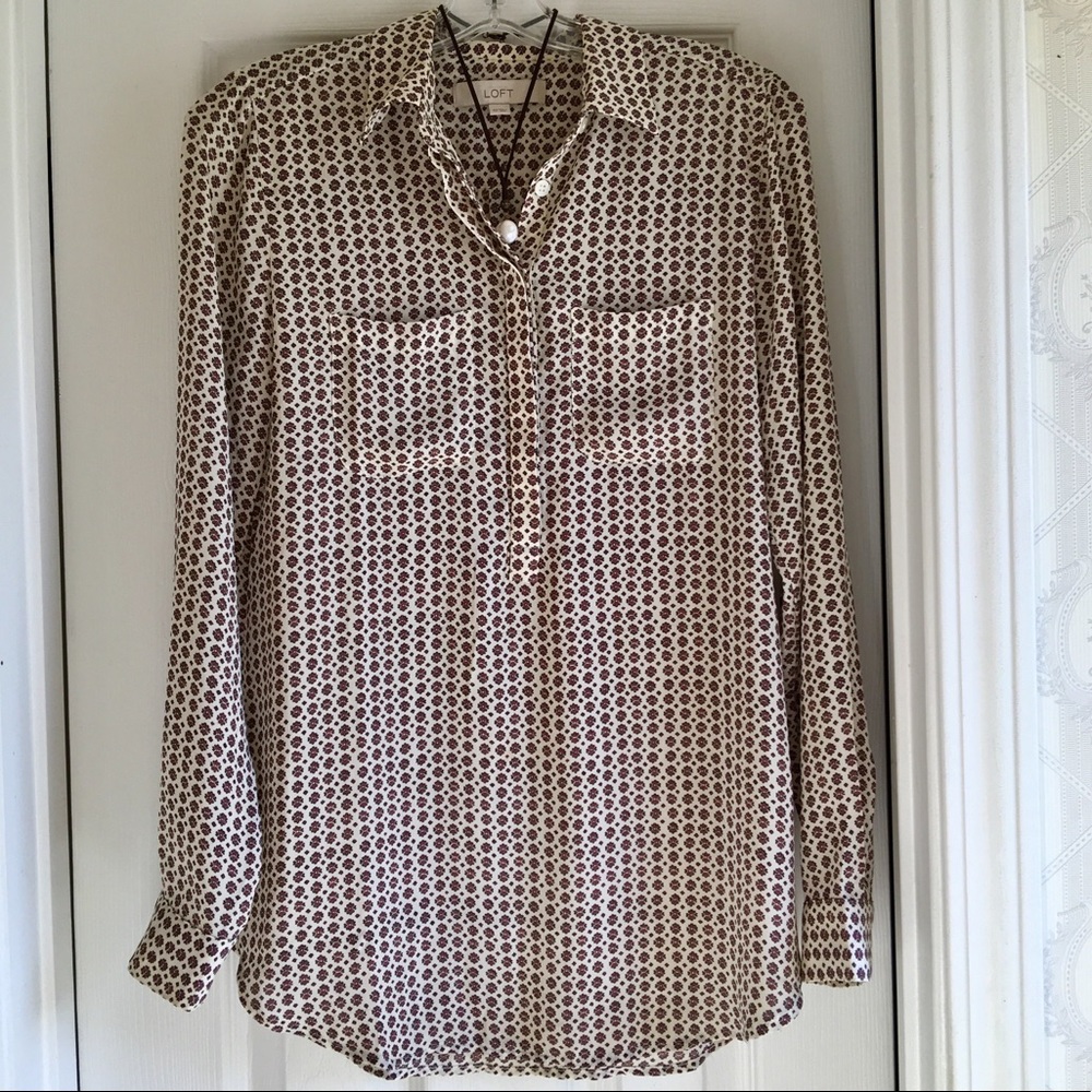 Ann Taylor LOFT boho long tunic top! 🌝